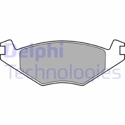 DELPHI LP505 Fren Balatası On Seat Cordoba Ibıza / Vw Golf Jetta Polo 08/75>01/02 191698151F