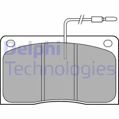 DELPHI LP568 Fren Balatası Ön Renault Master 81 8671016677