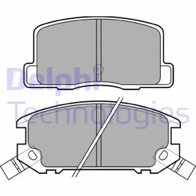 DELPHI LP574 Fren Balatası Arka Toyota Mr2 06/84 07/07 449217051