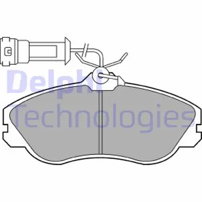 DELPHI LP579 Fren Balatası Ön Audı 100. Quattro 01/86 04/91 895698151A 8A0698151F