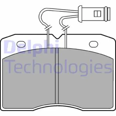 DELPHI LP580 Fren Balatası On Iveco Daıly 86>90 7701201622 9940082