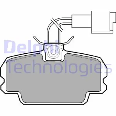 DELPHI LP592 Fren Balatası On Bmw 316 318 320 323 324 325 08/82>08/88 34111154443