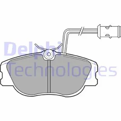 DELPHI LP598 Fren Balatası On Alfa Romeo 164 / Fıat Croma / Lancıa Delta Prısma Thema 87> 9946788 9947499