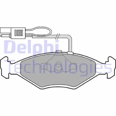 DELPHI LP604 Fren Balatası On Fıat Cıtıvan Fıorıno 88> 7077414