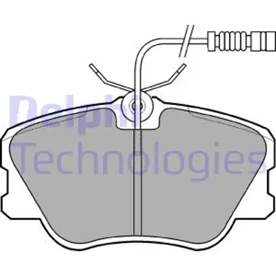 DELPHI LP608 Fren Balatası Ikaz Fıslı On  190 200 230 250 260 300 E200 E220 E250 E280 E300 1984 > A0024203720