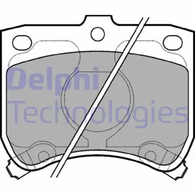 DELPHI LP620 Fren Balatası Ön Kıa Pride / Mazda 121 01/88 10/00 KK1503328Z MDA193328Z