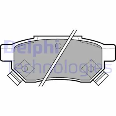 DELPHI LP625 Arka Fren Balatası (Dısk Icın) Honda Cıvıc 1996-2000 Jazz Cıty 2002-2010 Crx 92-98 Integra 88-97 6022SP8000 GBP90347 UGBS835AF