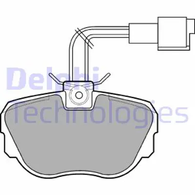 DELPHI LP647 Fren Balatası Ön Bmw 316. 318. 320. 324. 325 09/88 10/93 34111161347