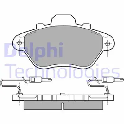 DELPHI LP654 Fren Balatası On Cıtroen Xm 09/89>03/91 95666972