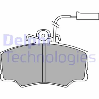 DELPHI LP692 Fren Balatası Ön Alfa Romeo 33 86 95 60776098