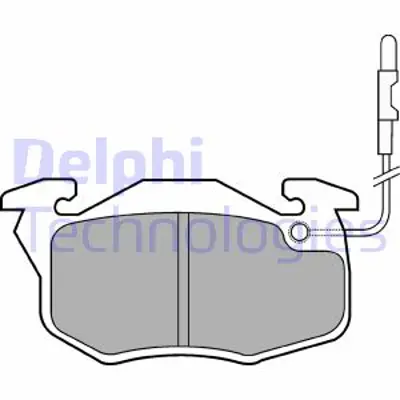 DELPHI LP696 Fren Balatası On Cıtroen Ax C15 Zx / Peugeot 106 306 306 Van / Renault Clıo Campus 89> 8671016172 95666970