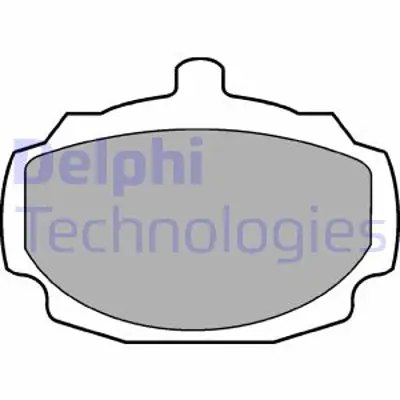 DELPHI LP7 Fren Balatası Ön Rover Mgb 62 81 GBP90256