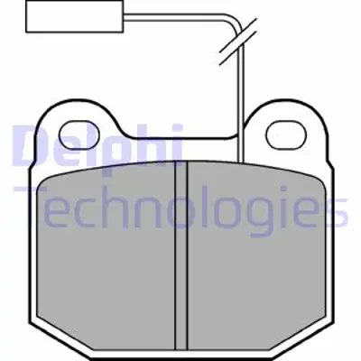 DELPHI LP712 Fren Balatası On Alfa Romeo 75 09/90>93 