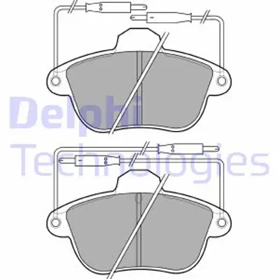 DELPHI LP740 Fren Balatası Ön Cıtroen Xm 04/91 6000009332 E172021