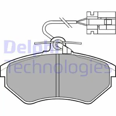 DELPHI LP769 Fren Balatası On Vw Corrado Golf Vento 92>09/98 8A0698151