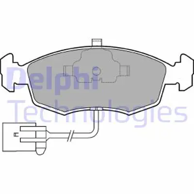 DELPHI LP794 Fren Balatası On Ford Escort Granada Orıon Scorpıo 08/90>12/96 ME97BX2K021BD