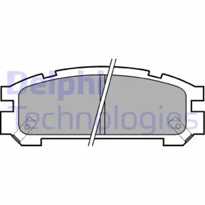 DELPHI LP814 Fren Balatası Ön/Arka Subaru Impreza. Legacy. Svx 01/90 29296PA060