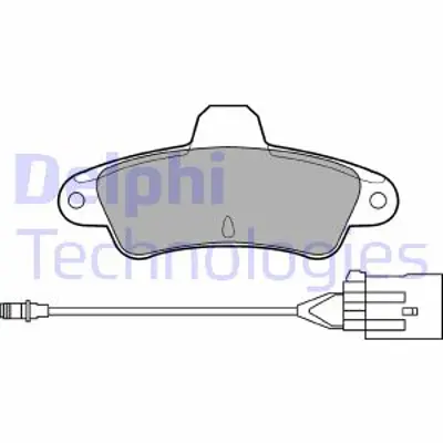 DELPHI LP853 Arka Fren Balatası Mondeo Ghıa 93 01 (Fıslı) XS7J2M008BB