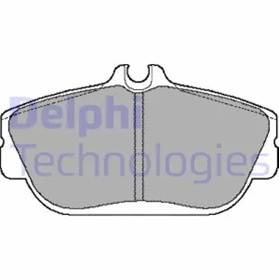 DELPHI LP887 Fren Balatası Ön Ford Taurus 04/95 YF1Z2001AA