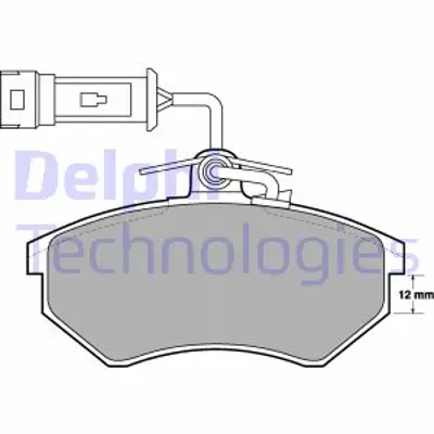 DELPHI LP901 Fren Balatası Ön Audı A4 94 96 357698151F