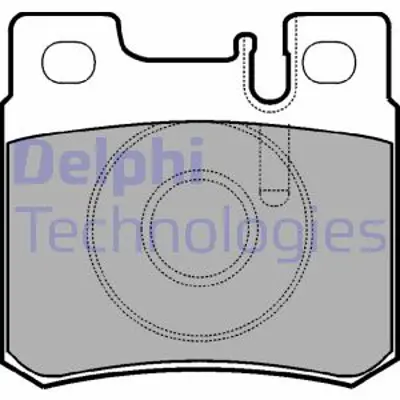 DELPHI LP946 Fren Balatası Arka Mercedes 190. 200. 230. 250. 260. 300. 320. 380. 400. 420. 500. 560. C180. C200. A0054201720