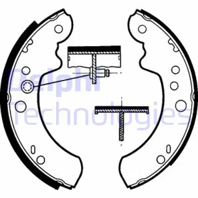 DELPHI LS1313 Fren Pabucu ME91VX2200BA