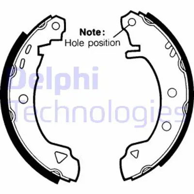 DELPHI LS1402 Arka Fren Balatası Pabuc R19 Expres Brava Bravo Marea 7701202919 95659661