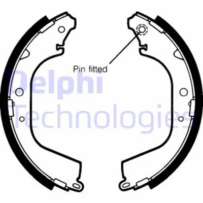 DELPHI LS1406 Fren Balatası Pabuc Hılux Vıı 1998 2005 Hılux Vııı 449726090 J0449535151