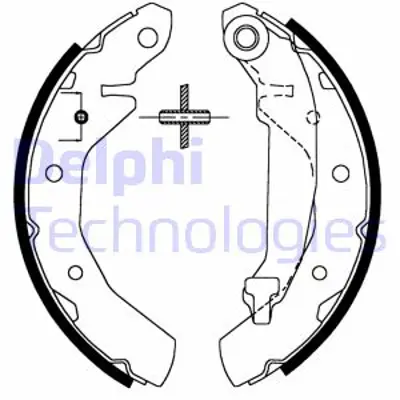 DELPHI LS1821 Arka Fren Balatası Pabuc Matız 0,8 09 / 00>1,0 11 / 02> Spark 96446178