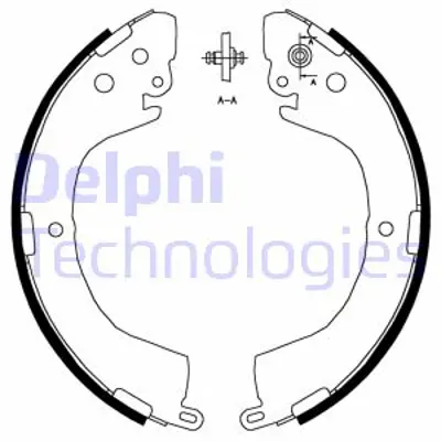 DELPHI LS1826 Fren Pabucu Arka Mıtsubıshı L200 L400 Spacegear 12/94> MR496334