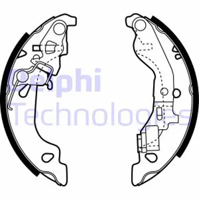 DELPHI LS1858 Fren Pabucu Arka 9948372