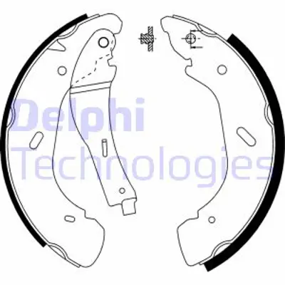 DELPHI LS1914 Arka Fren Pabuclu Balata Transıt V184 00>06 A.Ceker YC1J2200AA