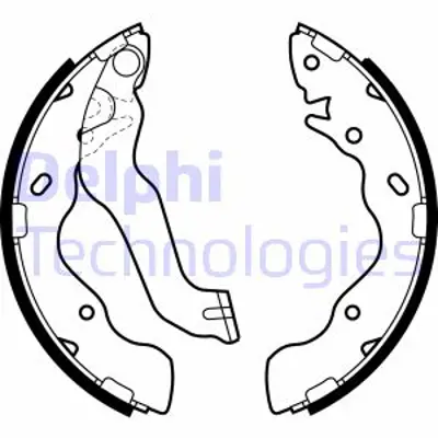 DELPHI LS1953 Fren Pabucu Arka Hyundaı Matrıx 06/01> 583052HA00