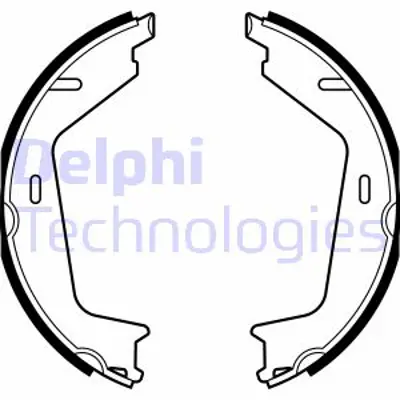 DELPHI LS2144 Arka El Fren Pabuc Balata Volvo S60 (01 4,10) S80 98>06>v70 97>00>07>xc70 02> Xc90 02> (178x25) 8623138