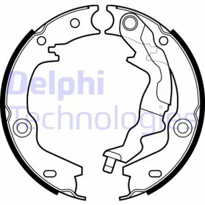 DELPHI LS2161 Arka Fren Pabucu Cerato 01/2009 08/2011 583051MA00