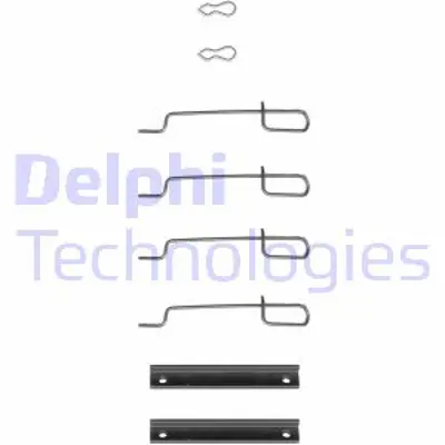 DELPHI LX0044 Fren Balata Montaj Takımı On/Arka Cıtroen Saxo / Peugeot 106 205 / Renault 5 81> 442726