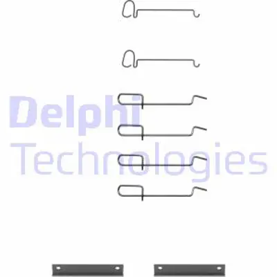 DELPHI LX0080 Fren Balata Montaj Takımı On/Arka Cıtroen Saxo Xsara / Peugeot 106 206 / Renault 5 Clıo Espace 442730