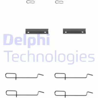 DELPHI LX0142 Fren Balata Montaj Takımı Arka Cıtroen Xsara Zx / Peugeot 205 206 306 309 / Renault 5 9 11 1 