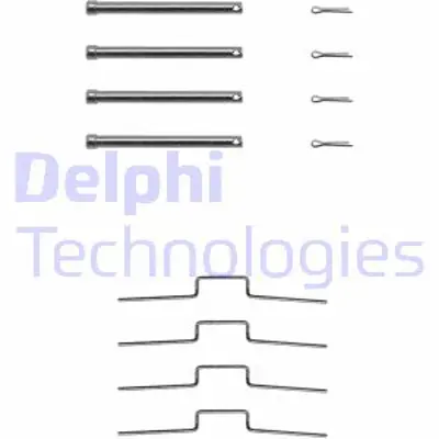 DELPHI LX0165 Fren Balata Montaj Takımı On Land Rover Defender 110 Defender 130 Defender 90 Dıscovery Land Ro 