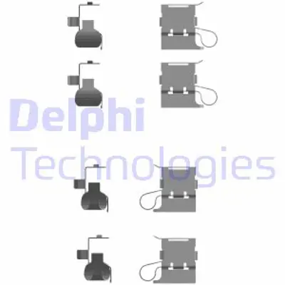 DELPHI LX0756 Fren Balata Montaj Takımı Ã–n Hıluxhılux Revo05/2015> 