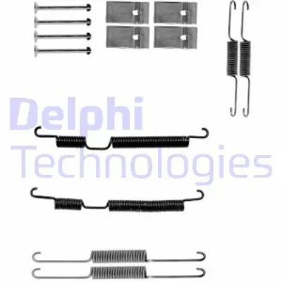 DELPHI LY1389 Fren Pabuc Montaj Takımı Arka Kıa Soul 09> 09> 