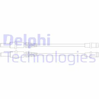 DELPHI LZ0161 Fren Ikaz Kablosu - 2 Adet A0035400220