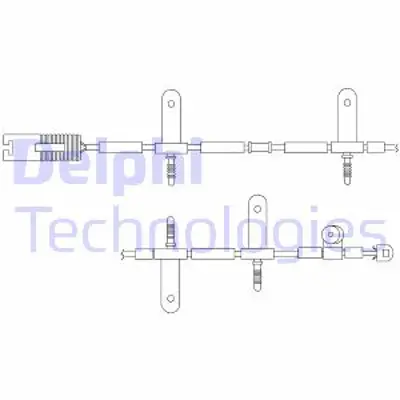 DELPHI LZ0165 Fren Ikaz Kablosu Arka Mını Cooper Cooper S One One D 04/01>10/06 34356761448