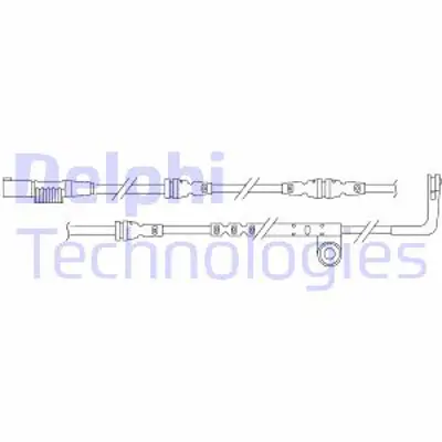 DELPHI LZ0203 Fren Ikaz Kablosu 1 Adet On Land Rover Range Rover Sport 08/2006 > 07/2013 SEM500080