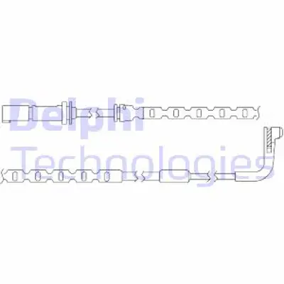 DELPHI LZ0208 Fren Ikaz Kablosu 1 Adet Arka  730 740 750 X5 X6 04/2007 > 07/2016 34356789505