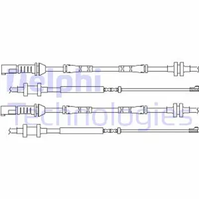 DELPHI LZ0213 Fren Ikaz Kablosu Arka Bmw 7 Serıes F01/F02 10/09> 34356791960