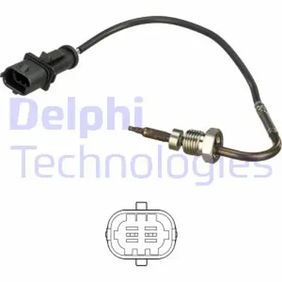 DELPHI TS30103 Egzoz Sıcaklık Sensoru   Doblo Grande Punto Punto Van Punto Evo 10/2005 > 55210402