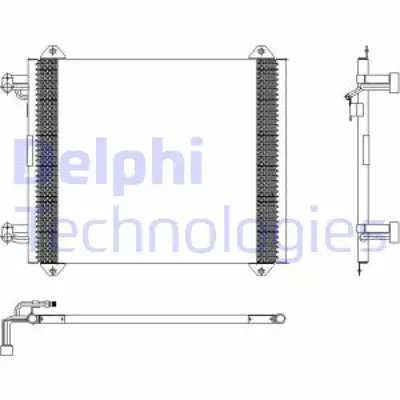 DELPHI TSP0225407 Kondanser - Audı A2 1/00- 01/00 8Z0260403F