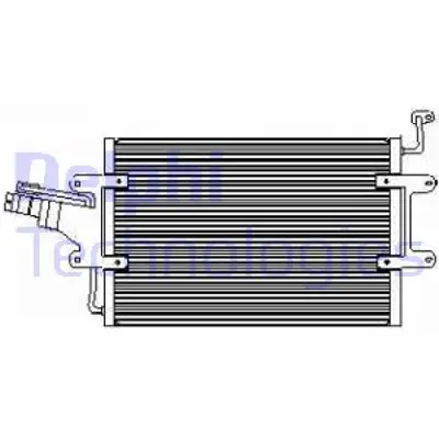 DELPHI TSP0225446 Kondanser - Seat Ibiza - Cordoba 00- 05/99 10/02 6K0820411 6K0820413D