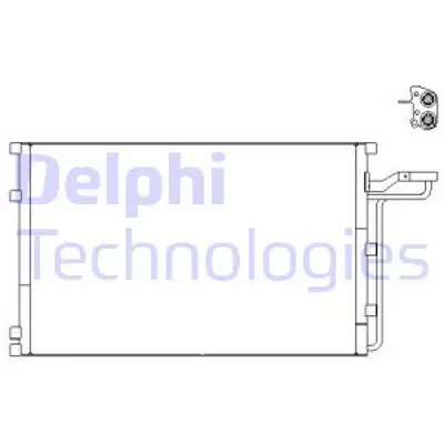 DELPHI TSP0225659 X Klima Radyatör Volvo S40 1.6 1.8 2.0 2.4 T5 05 V50 05 C70 2.4 2.4i T5 06 C70 2.0d 08 31418515